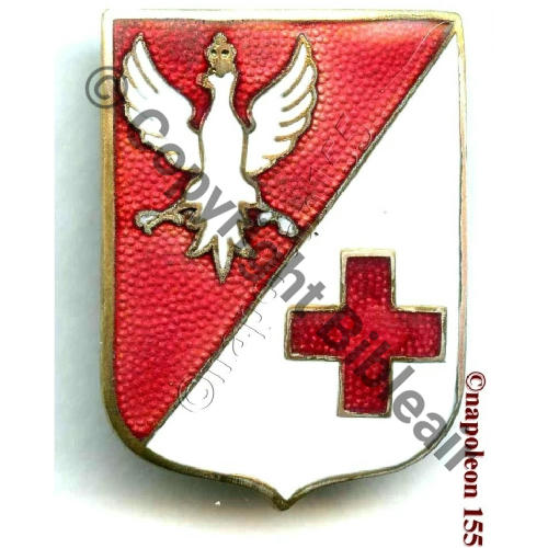 GSD  Gpe SANITAIRE DIVISIONNAIRE 63  A.AUGIS ST.BARTH LYON 3Lign Bol allonge Dos grenu Src.STELLA 420EurInv 